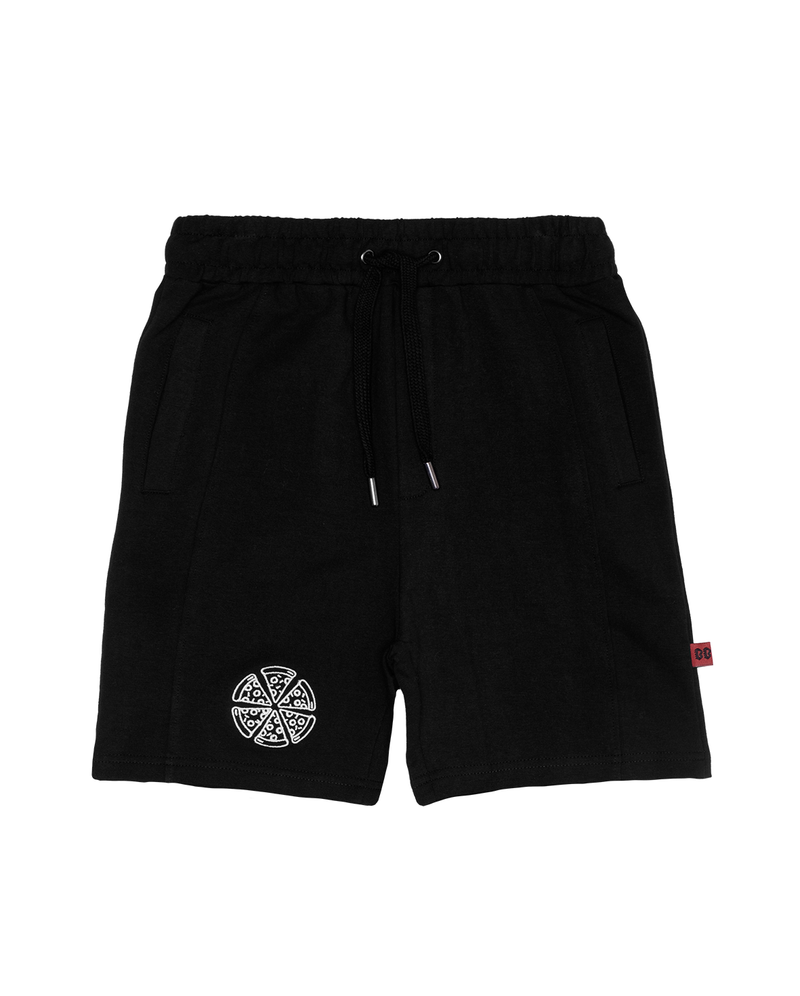 Band of Boys Shorts Pizza Icon in black