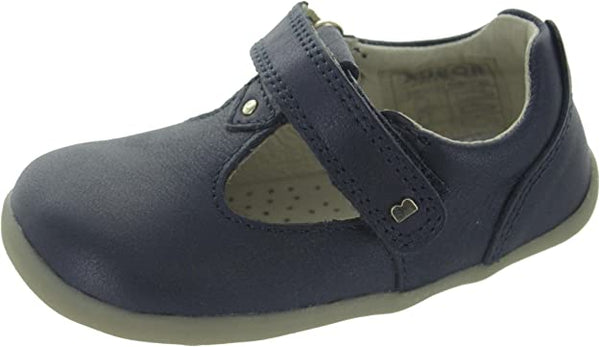 Bobux Step-up Louise  T Bar Navy in navy