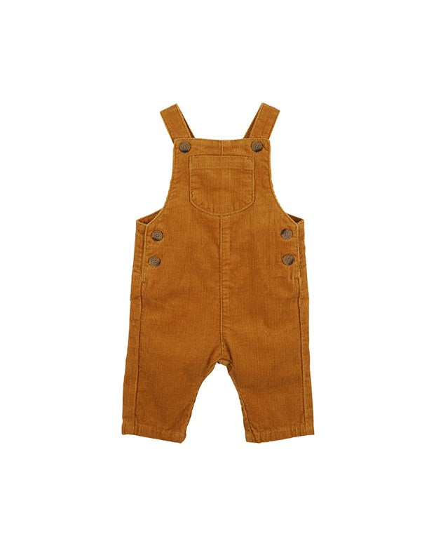 Fox & Finch T-Rex Cord Overall mustard in brown