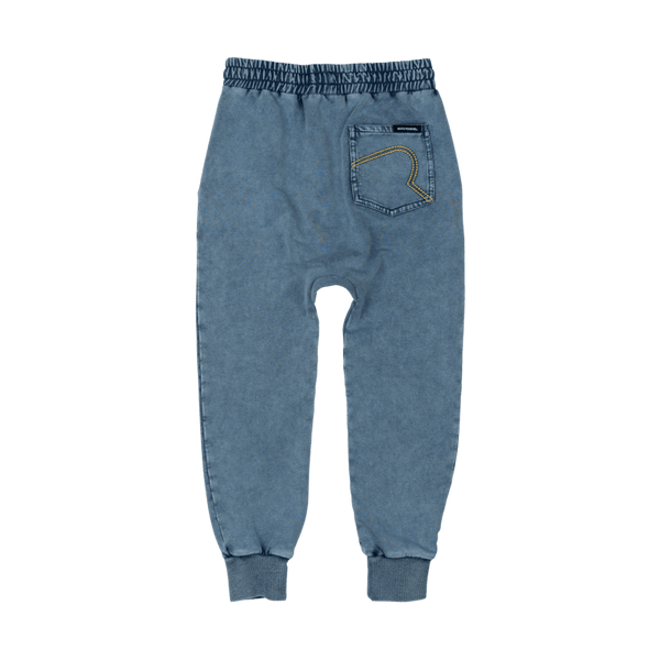 Rock Your Baby Blue Wash Trackpants in Blue