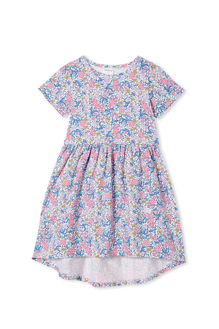 Milky Bluebell Dress in Multi Colour