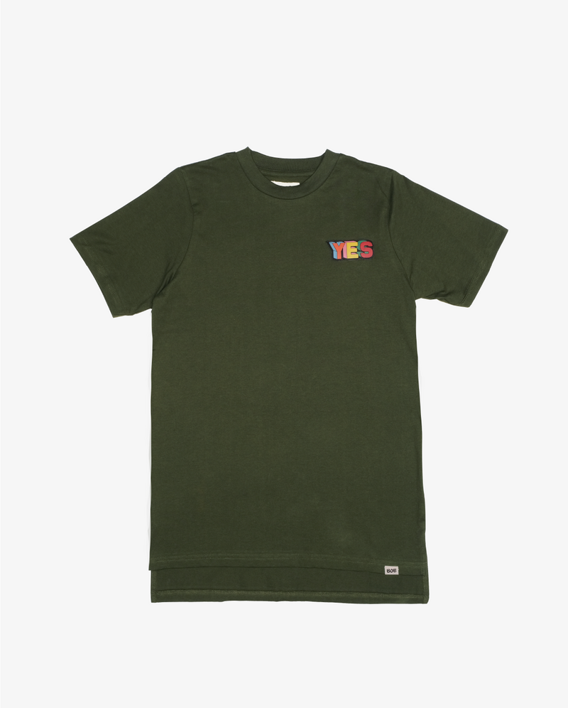 Band of Boys Yes Tee Army Green in Green