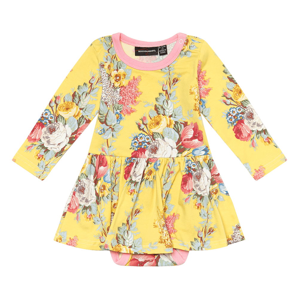 Rock Your Baby Floral Chintz baby Waisted Dress