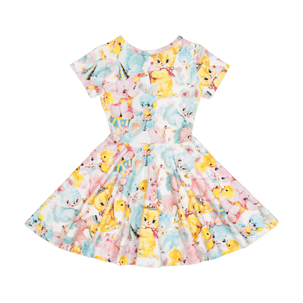 Rock your baby toy mania SS waisted dress in yellow