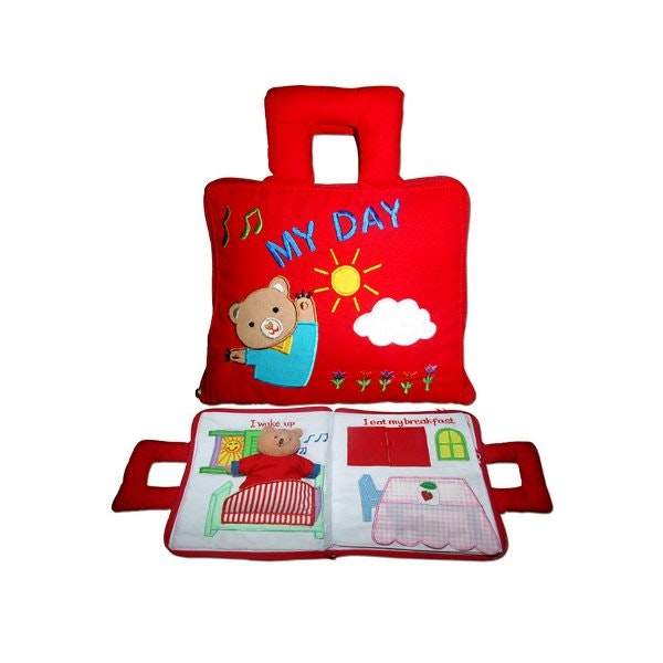 my-day-cloth-book-in-red