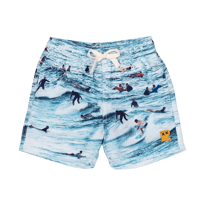 Rock your baby waves boardshorts with mesh lining in blue