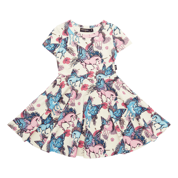 Rock your baby alicorn waisted dress in multi colour