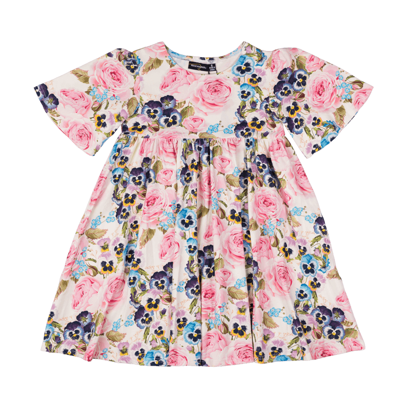 Rock Your Baby Violet goldie dress in white