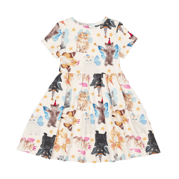 Rock your baby kitten fairy dress in multi colour