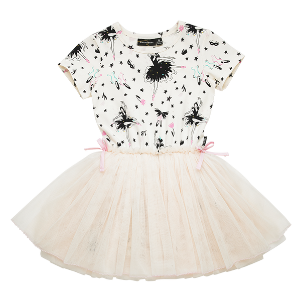 Rock Your Baby Prima Ballerina SS Circus Dress in cream