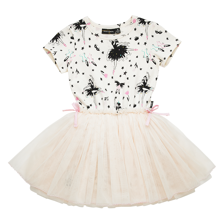 Rock Your Baby Prima Ballerina SS Circus Dress in cream