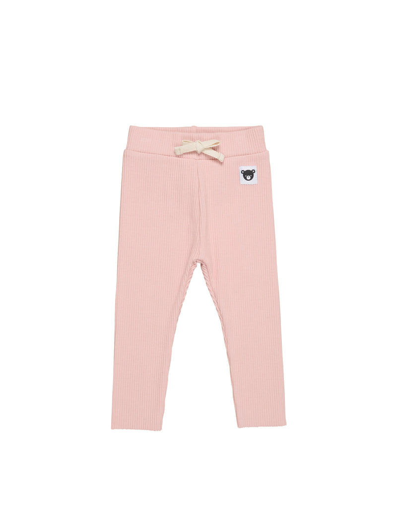 Huxbaby Rib leggings Rosebud in pink