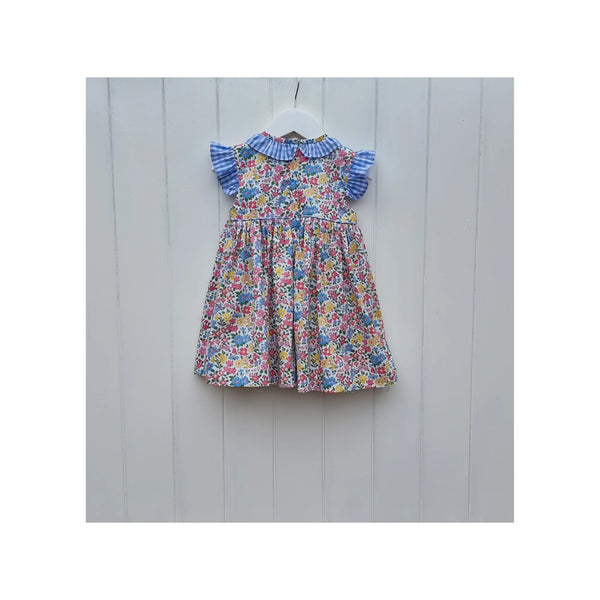 Smox Rox Maggie  dress in white and blue floral