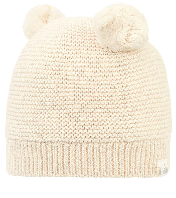 Toshi Organic beanie snowy feather in cream