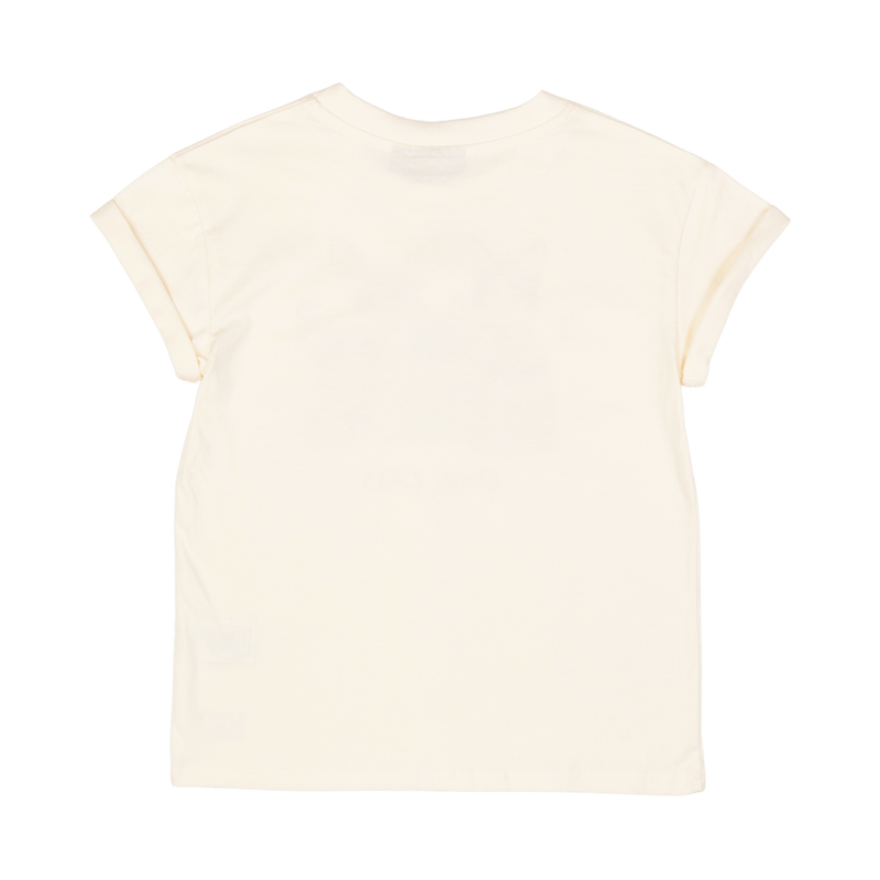 Rock your baby cool cats boxy fit t-shirt in cream