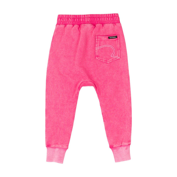 Rock Your Baby Pink Wash Stripe Track Pants in pink