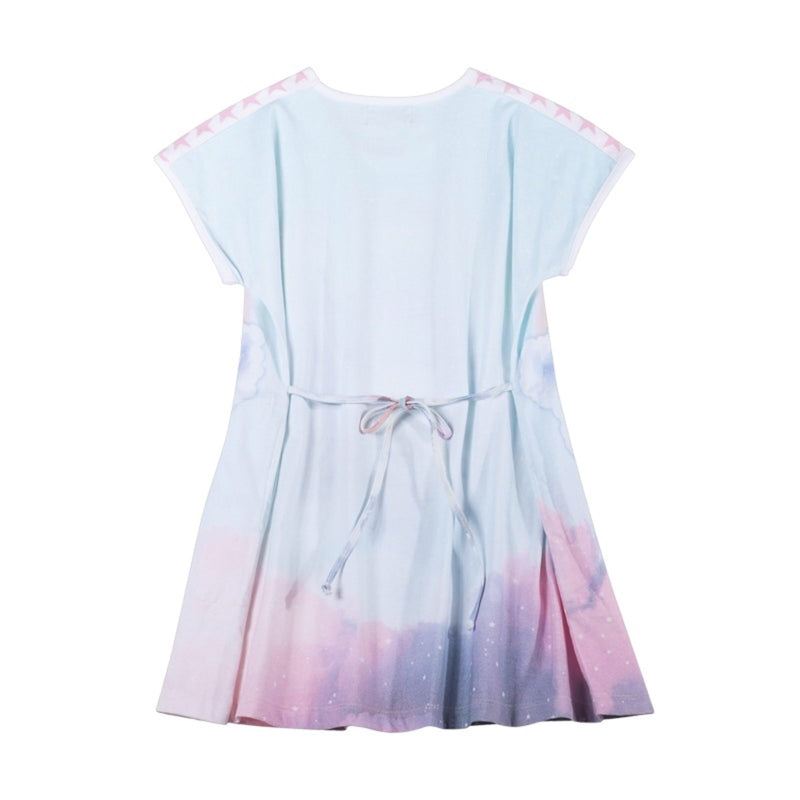 Paper Wings Flared T-Shirt Dress Unicorn Cloud