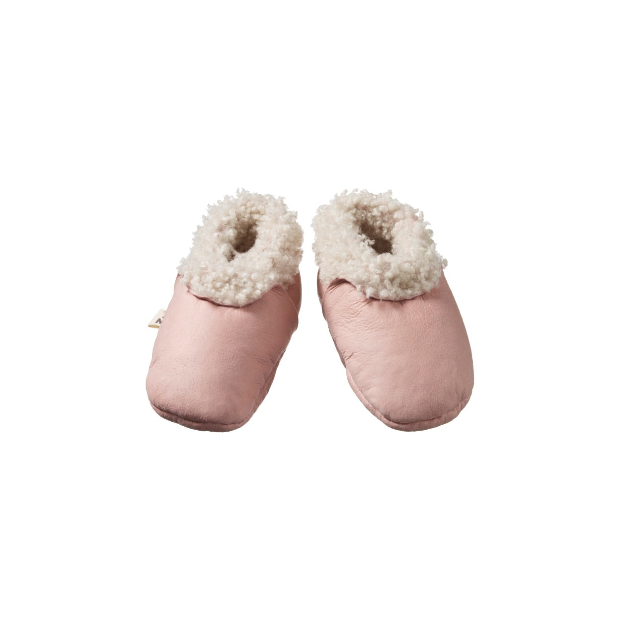 Nature Baby Lambskin Booties rose bud in pink