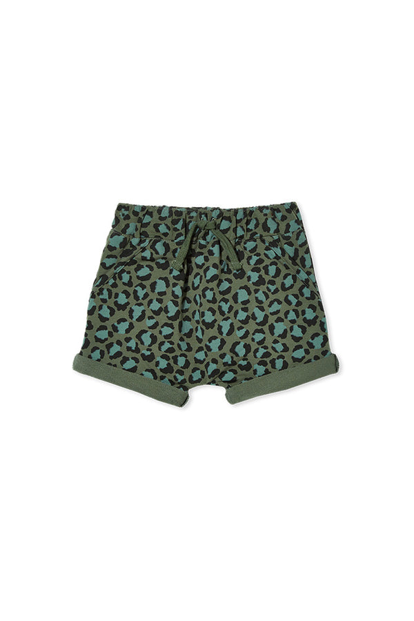 Milky baby animal track shorts in multi colour