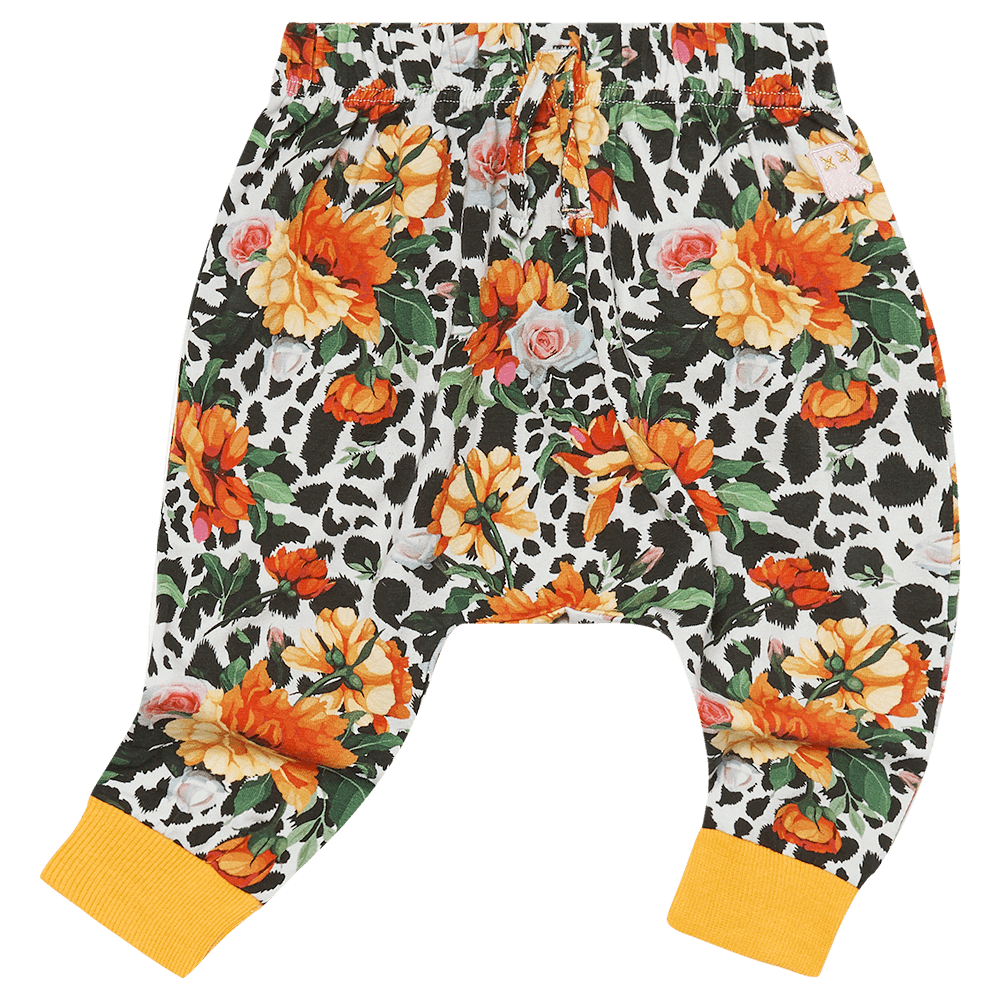 Rock Your Baby Snow Leopard Floral Baby Track pants