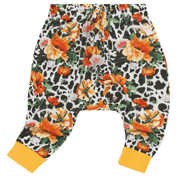 Rock Your Baby Snow Leopard Floral Baby Track pants