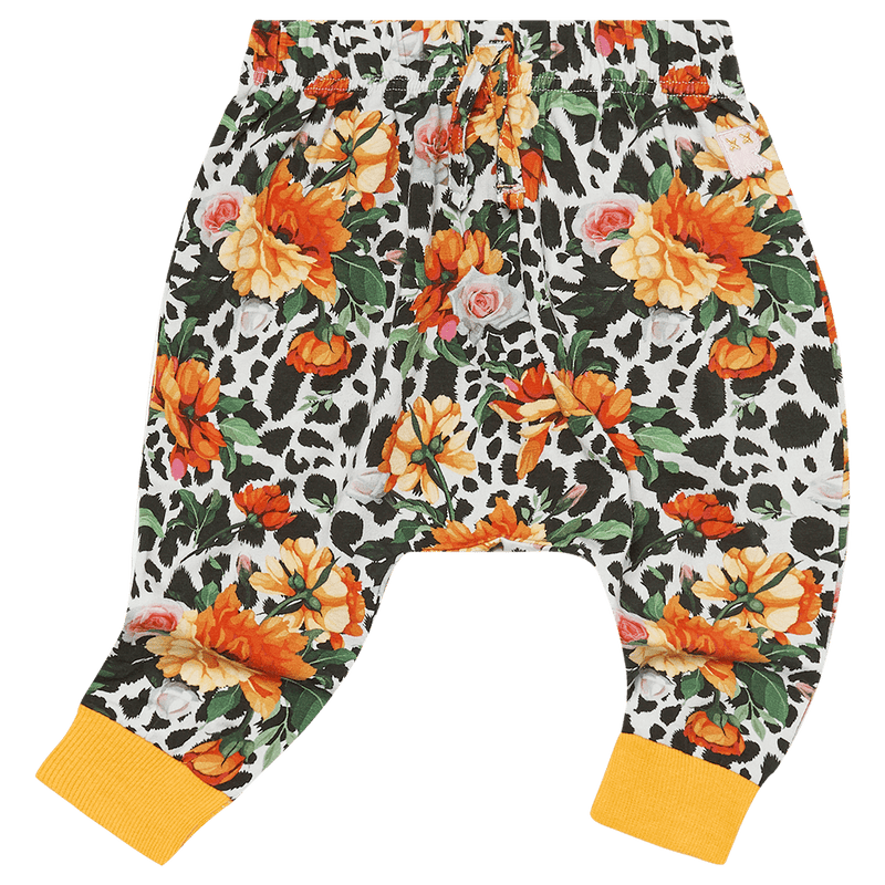 Rock Your Baby Snow Leopard Floral Baby Track pants