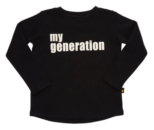 Rock your baby My Generation Baby Tee in black