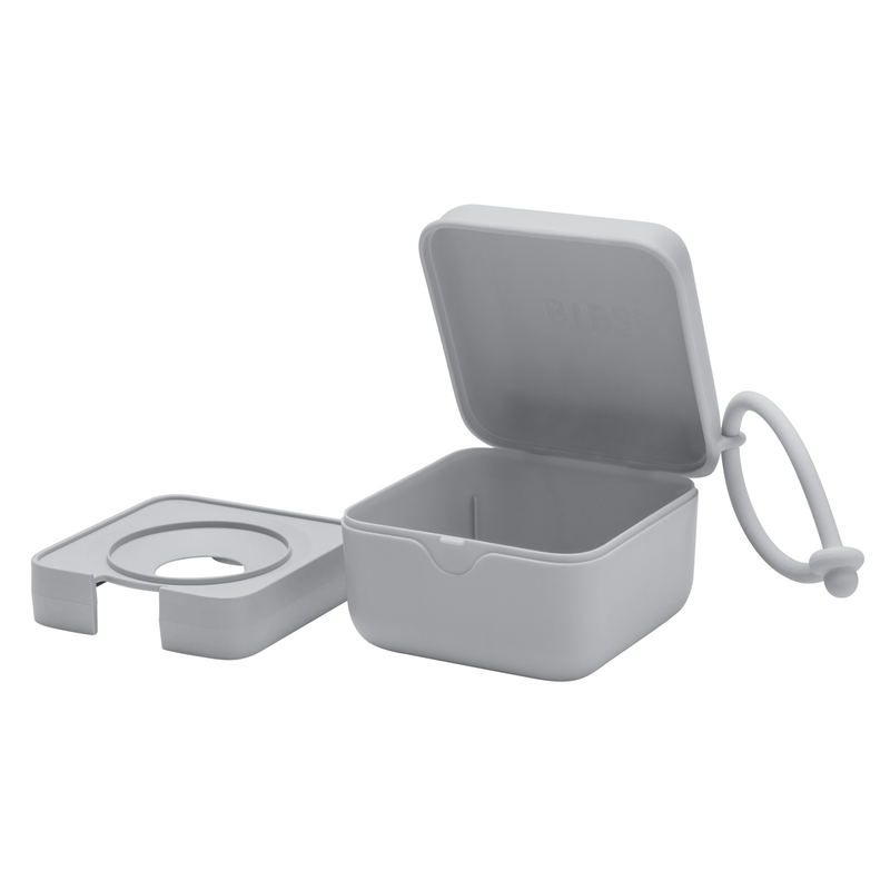 Bibs Pacifier Box Cloud in Grey