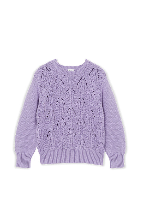 Milky Lilac Detail Knit Jumper