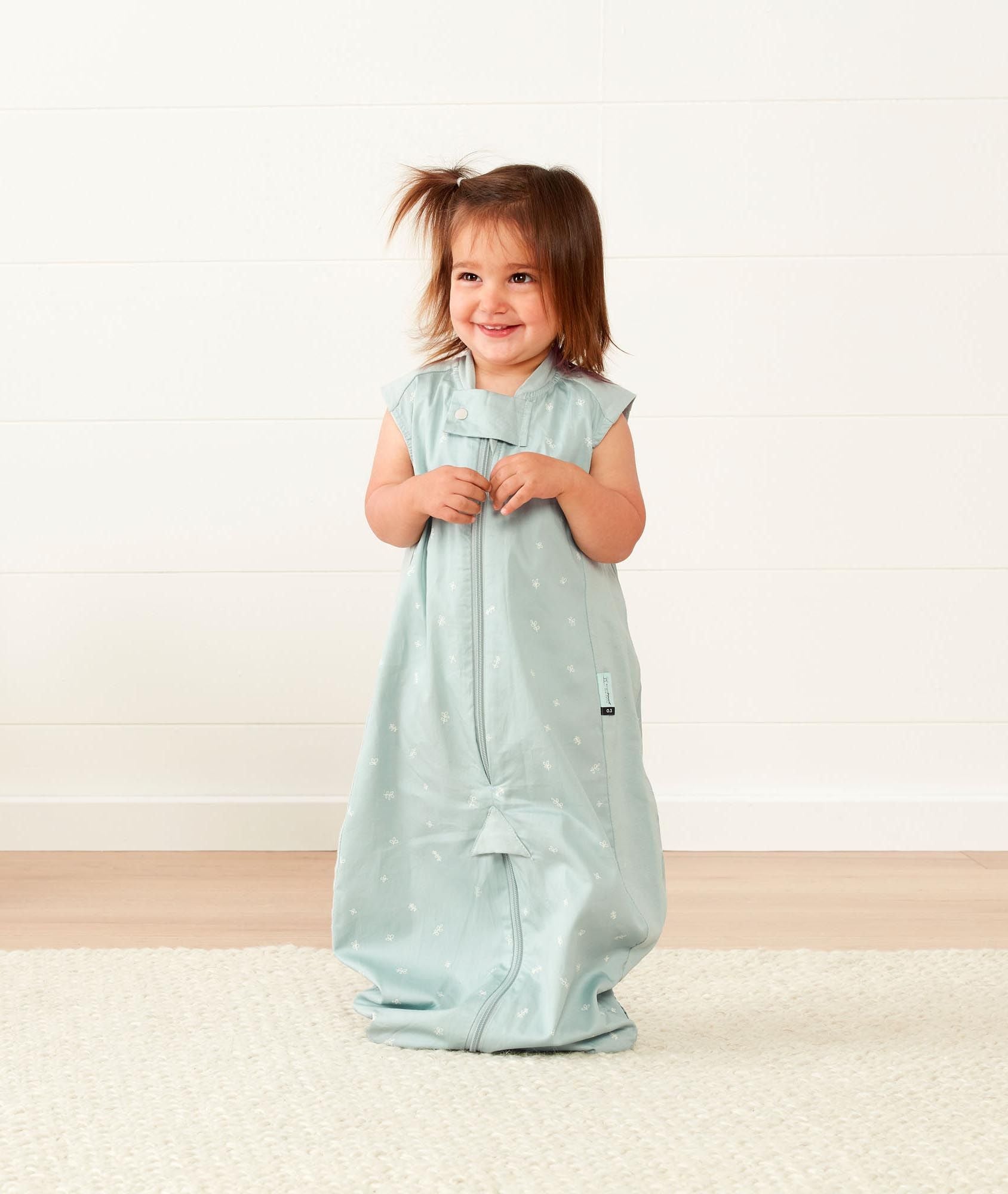 ErgoPouch Sleepsuit Bag 0.3 Tog Sage in green