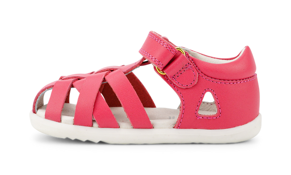 Bobux step up tropicana 11 sandal guava in pink