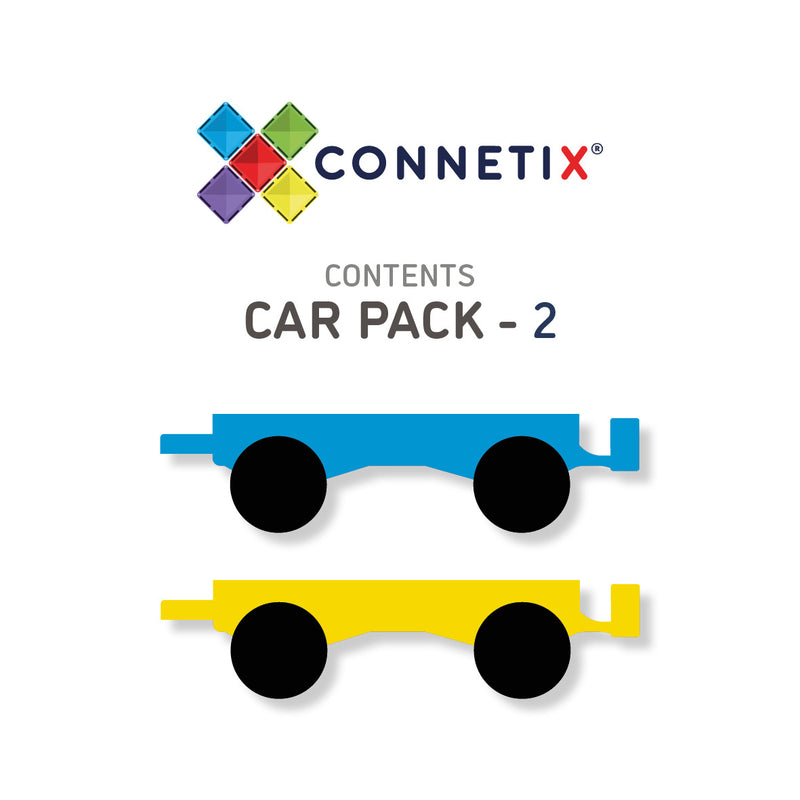 Connetix  Magnetic Tiles 2 pc car pack