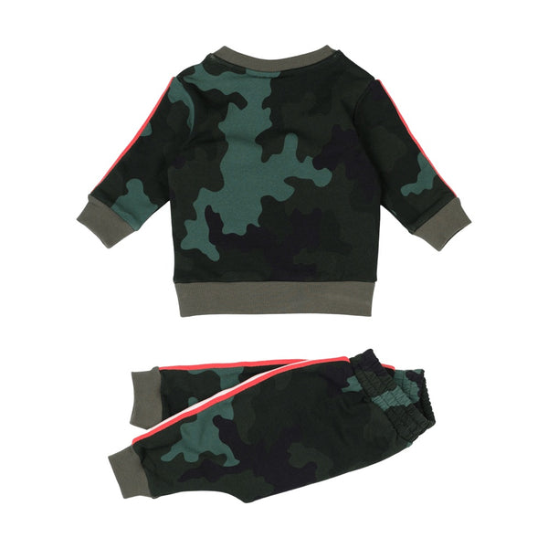 Rock Your Baby Khaki Peace Brother Track Suit in green