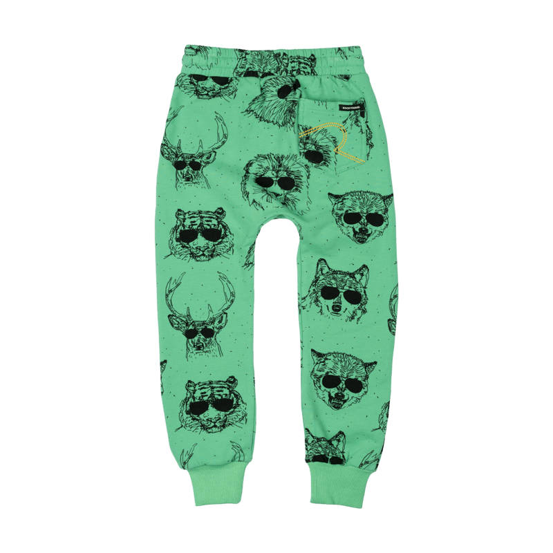 Rock Your Baby Wild Life Trackpants in Mint Green