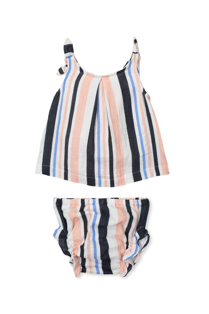 Milky Clothing baby stripe set in multi colour