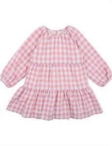 Fox & Finch Everglade gingham dress in pink