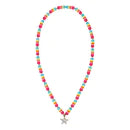 Pink Poppy Rainbow Star Necklace