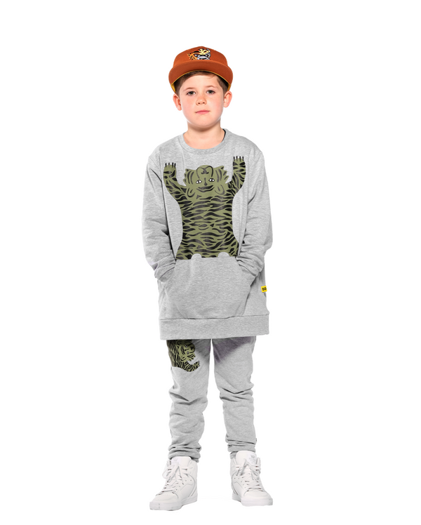 Band of Boys Jumper Easy Tiger Pocket Crew in Grey