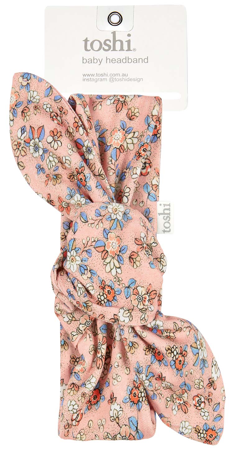Toshi baby headband libby blush in pink