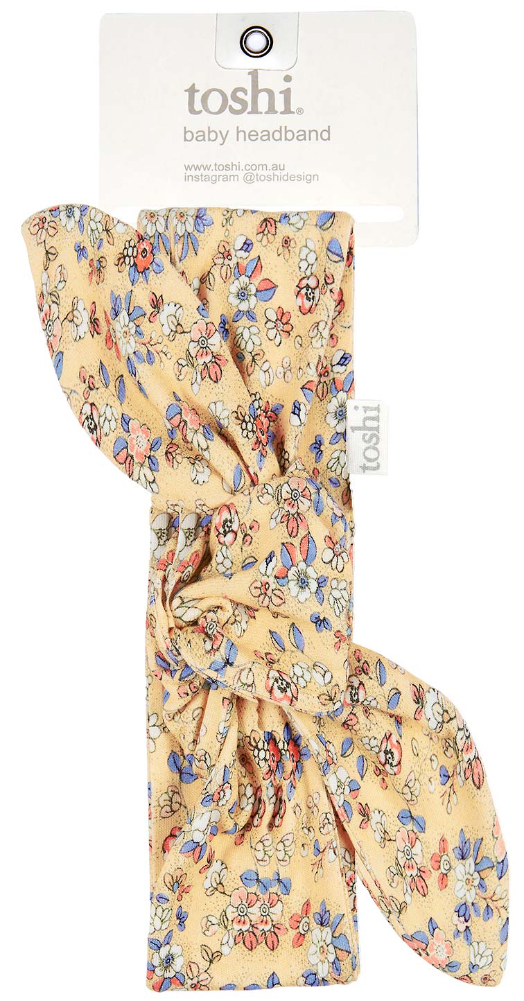 Toshi baby headband libby sunny in yellow