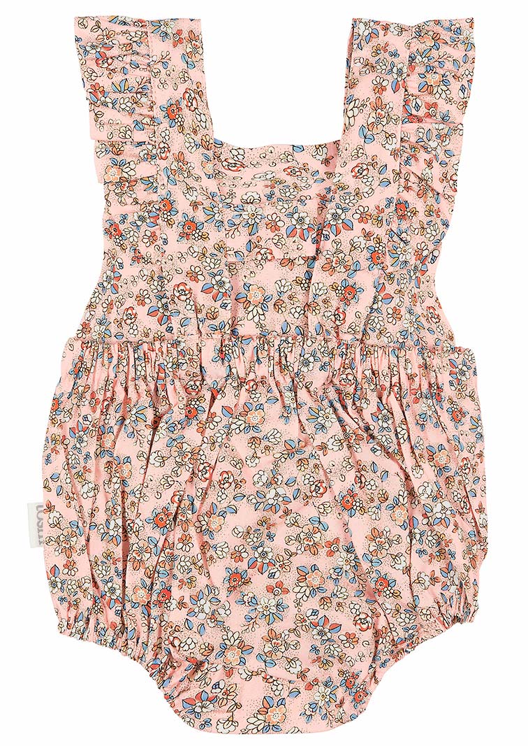Toshi baby romper libby blush in pink