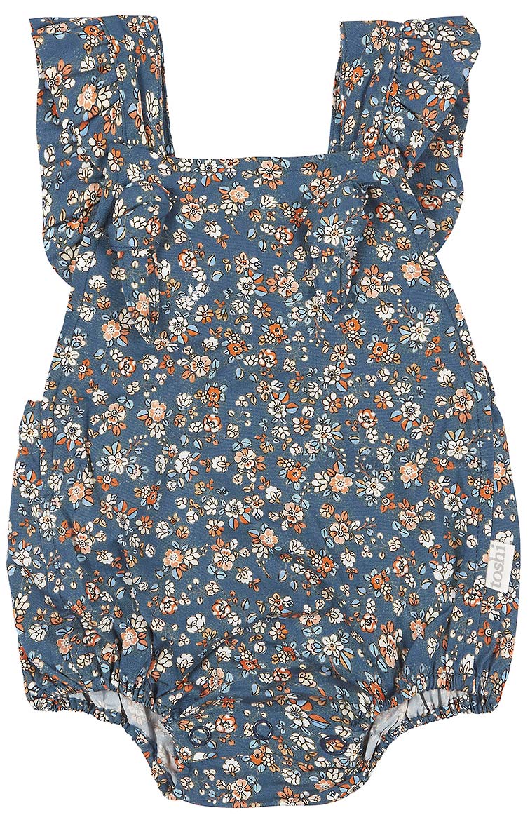 Toshi baby romper libby midnight in blue