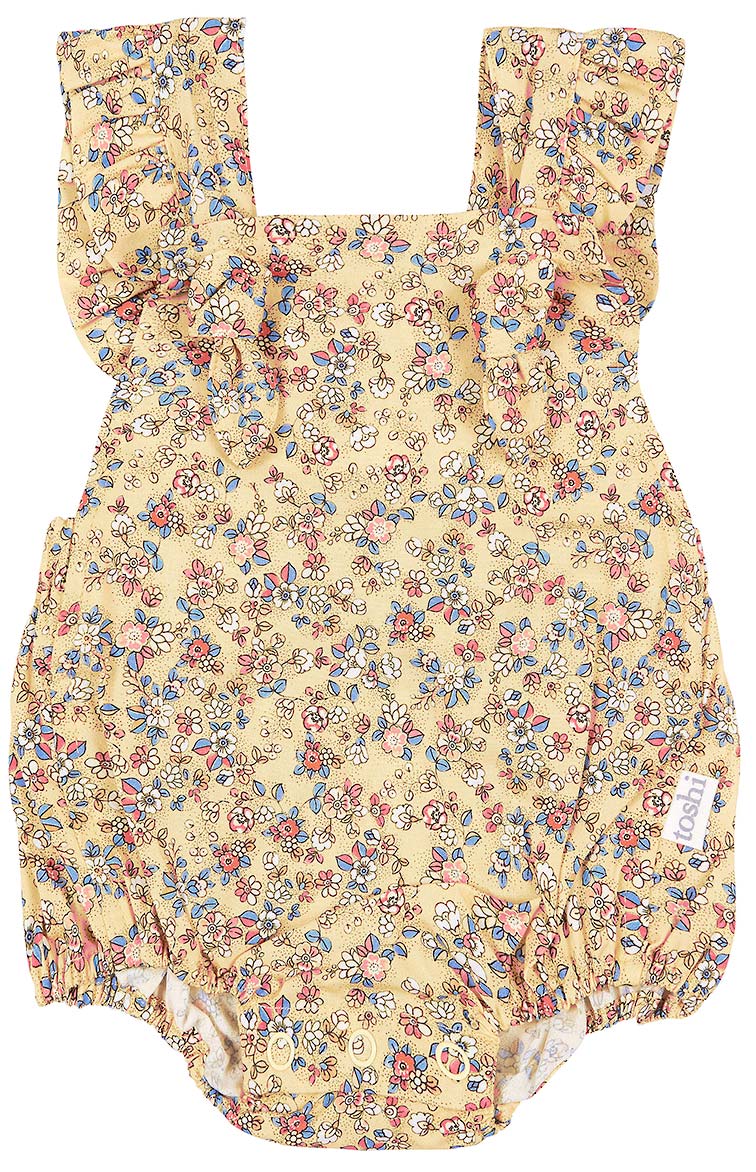 Toshi baby romper libby sunny in yellow