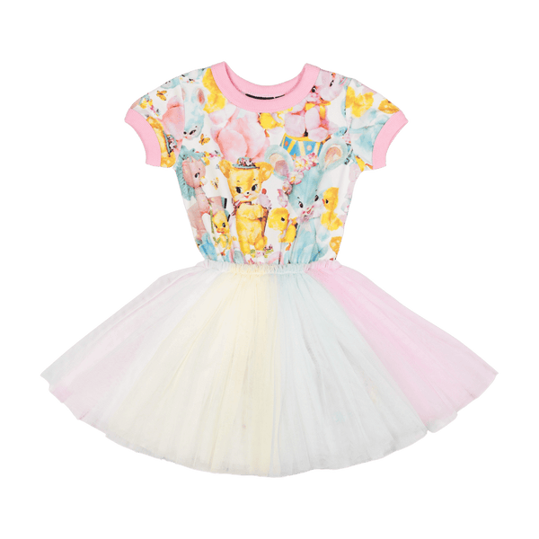 Rock your baby toy mania SS circus dress in multi colour