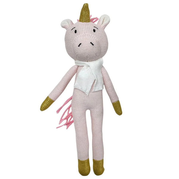 knitted unicorn - large 40cm