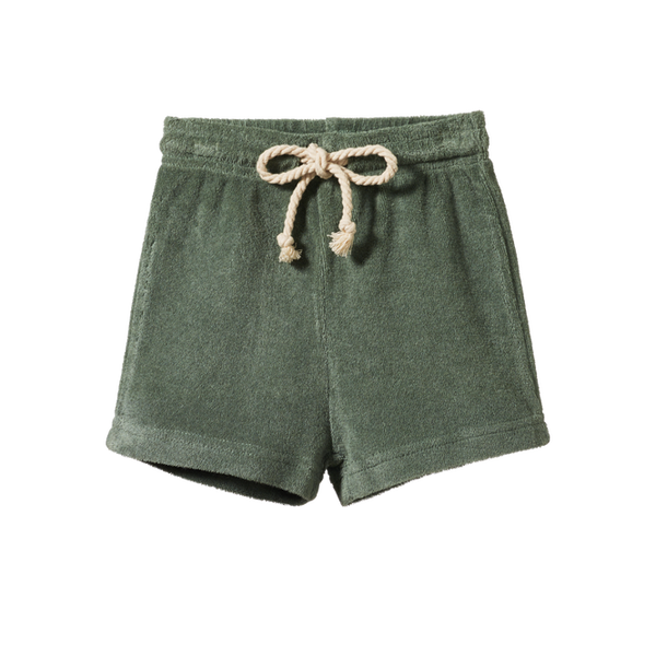 Nature Baby Lily Pad Aubrey Shorts in green