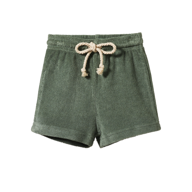 Nature Baby Lily Pad Aubrey Shorts in green