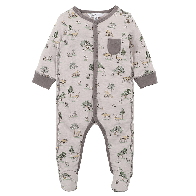 Bebe Tate print  onesie in multi colour