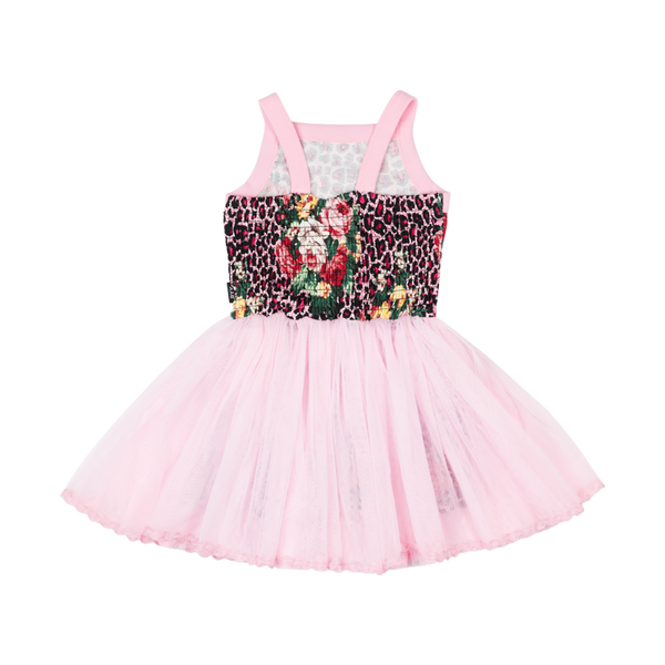 Rock your baby pink leopard floral lou lou dress