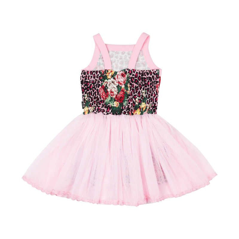 Rock your baby pink leopard floral lou lou dress